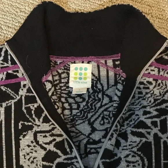 Title Nine - Merino Wool Patterned Women's Long Sleeve Dress - Picture 2 of 8